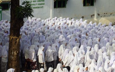 Ratusan Santri Assholach Mengikuti Upacara Hari Santri Nasional